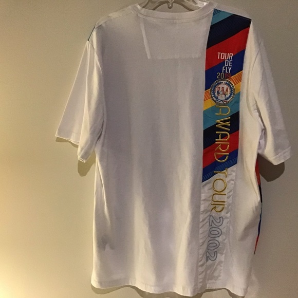 Shirt 2XL White Multi Color Born-Fly USA NWT - Picture 8 of 8